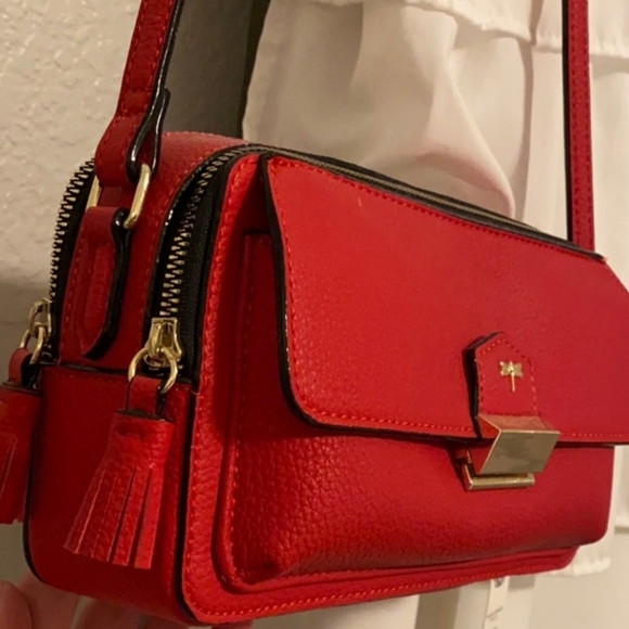 Kate Landry Red Charlie Crossbody Purse - Picture 2 of 4
